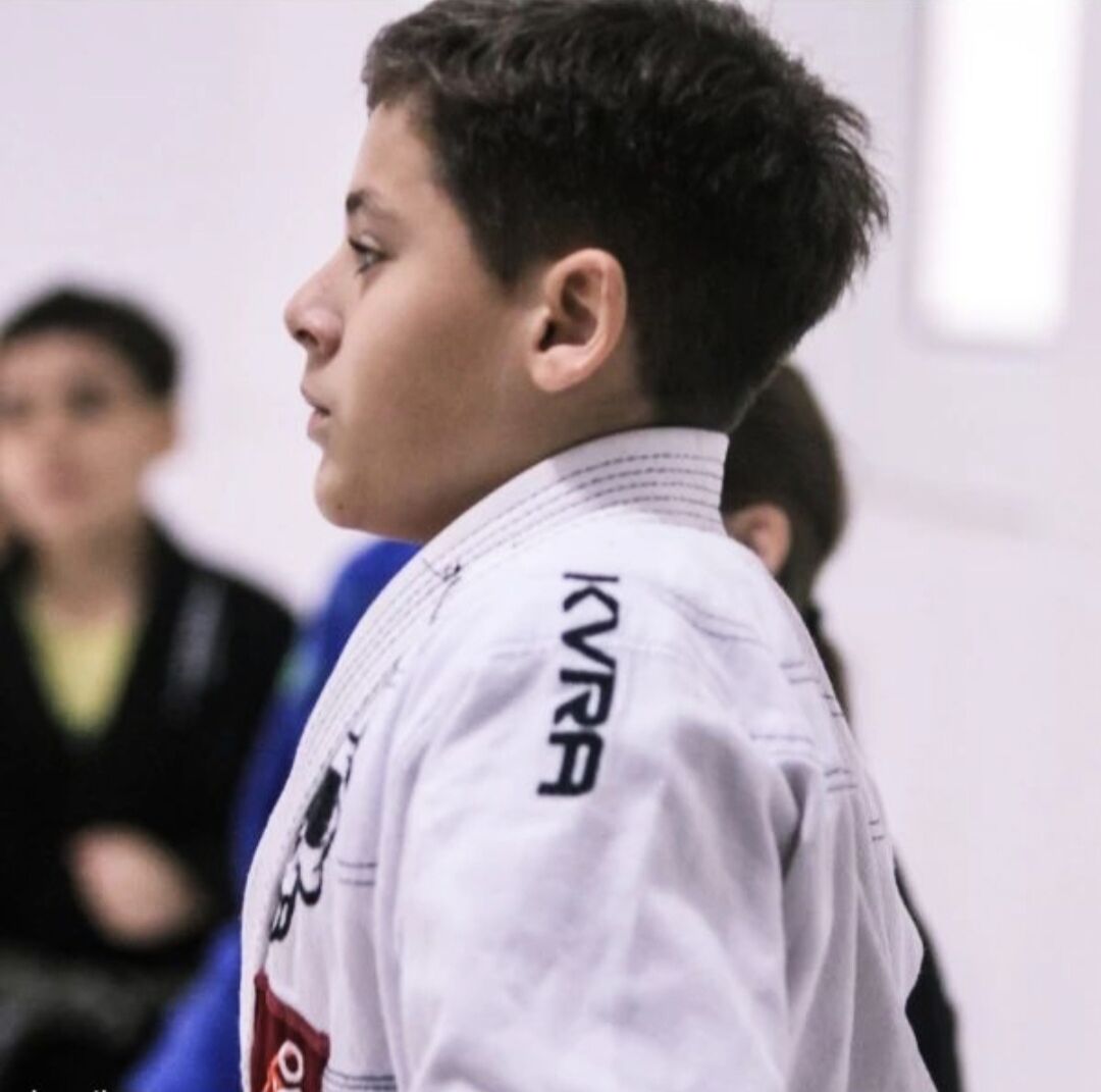 Guilherme concentrado antes de lutar